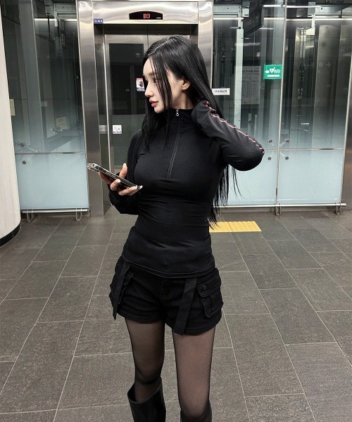 Hatsukoshi（ハツコシ）の「ストラップハンターカーゴショーツ（その他パンツ・レディース・ブラック・FREE）」の13枚目の写真