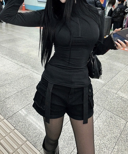 Hatsukoshi（ハツコシ）の「ストラップハンターカーゴショーツ（その他パンツ・レディース・ブラック・FREE）」の22枚目の写真