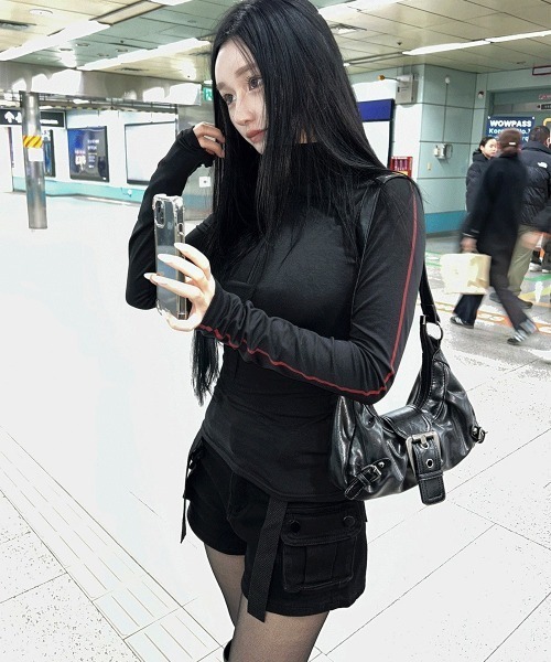 Hatsukoshi（ハツコシ）の「ストラップハンターカーゴショーツ（その他パンツ・レディース・ブラック・FREE）」の19枚目の写真
