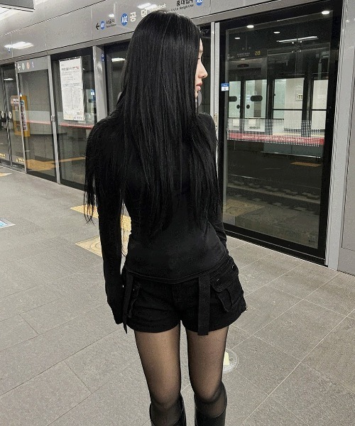 Hatsukoshi（ハツコシ）の「ストラップハンターカーゴショーツ（その他パンツ・レディース・ブラック・FREE）」の16枚目の写真