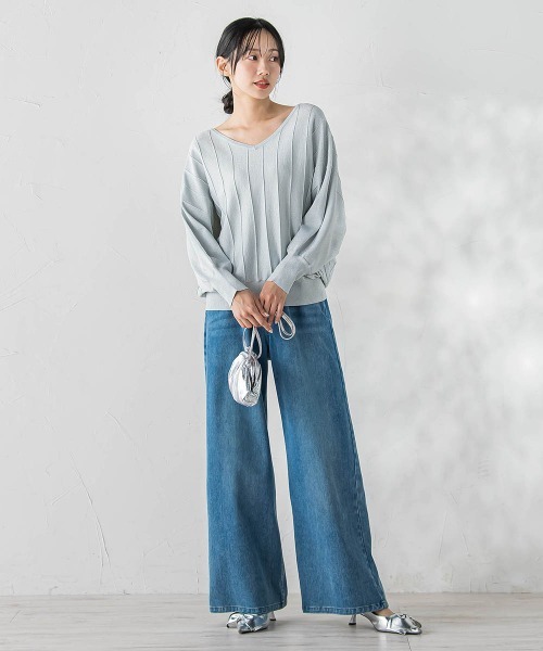 Droite lautreamont（ドロワットロートレアモン）の「ジャージデニムパンツ（デニムパンツ・レディース・ブルー系その他/ブルー・M）」の19枚目の写真