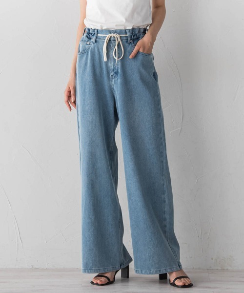 Droite lautreamont（ドロワットロートレアモン）の「ジャージデニムパンツ（デニムパンツ・レディース・ブルー系その他/ブルー・M）」の22枚目の写真