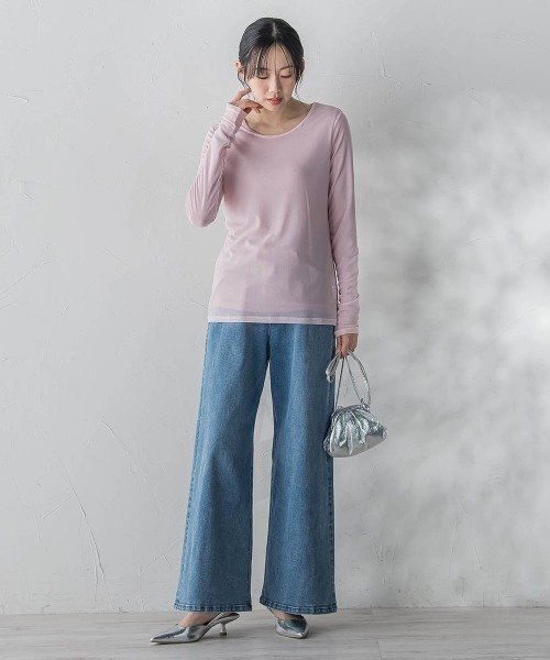 Droite lautreamont（ドロワットロートレアモン）の「ジャージデニムパンツ（デニムパンツ・レディース・ブルー系その他/ブルー・M）」の10枚目の写真