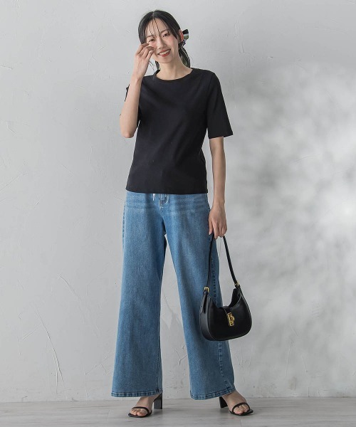 Droite lautreamont（ドロワットロートレアモン）の「ジャージデニムパンツ（デニムパンツ・レディース・ブルー系その他/ブルー・M）」の11枚目の写真