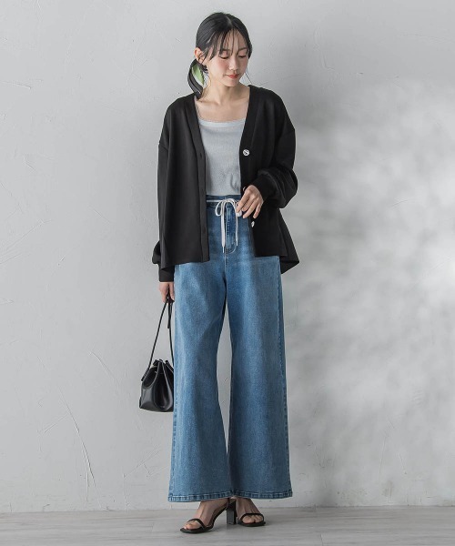 Droite lautreamont（ドロワットロートレアモン）の「ジャージデニムパンツ（デニムパンツ・レディース・ブルー系その他/ブルー・M）」の12枚目の写真