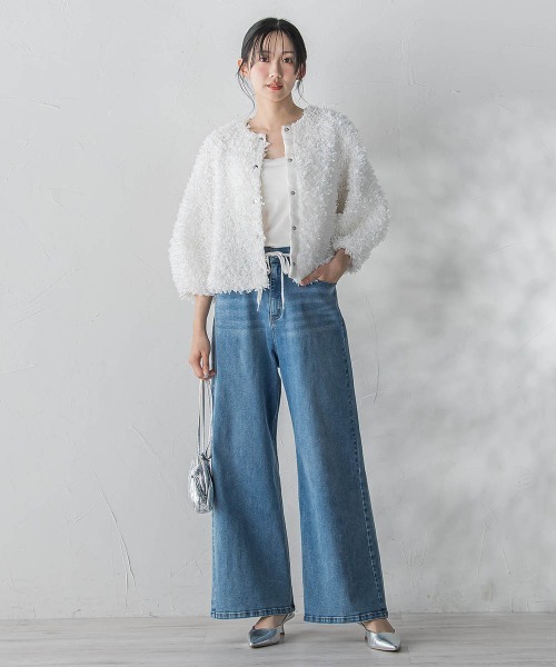 Droite lautreamont（ドロワットロートレアモン）の「ジャージデニムパンツ（デニムパンツ・レディース・ブルー系その他/ブルー・M）」の13枚目の写真