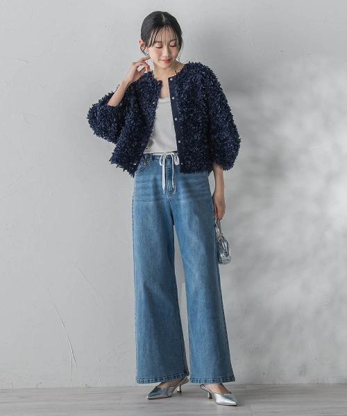 Droite lautreamont（ドロワットロートレアモン）の「ジャージデニムパンツ（デニムパンツ・レディース・ブルー系その他/ブルー・M）」の14枚目の写真