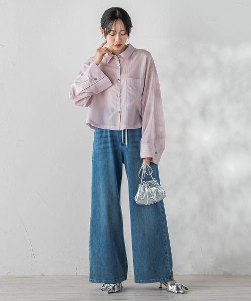 Droite lautreamont（ドロワットロートレアモン）の「ジャージデニムパンツ（デニムパンツ・レディース・ブルー系その他/ブルー・M）」の16枚目の写真