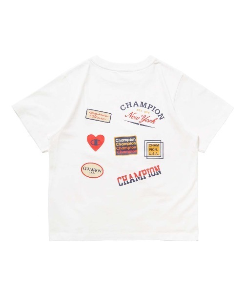 Champion（チャンピオン）の「【別注】チャンピオン  SHORT SLEEVE T-SHIRT 限定コラボ（Tシャツ/カットソー・レディース・チャコールグレー/ホワイト・M/L）」の6枚目の写真
