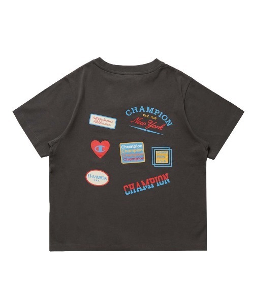Champion（チャンピオン）の「【別注】チャンピオン  SHORT SLEEVE T-SHIRT 限定コラボ（Tシャツ/カットソー・レディース・チャコールグレー/ホワイト・M/L）」の4枚目の写真