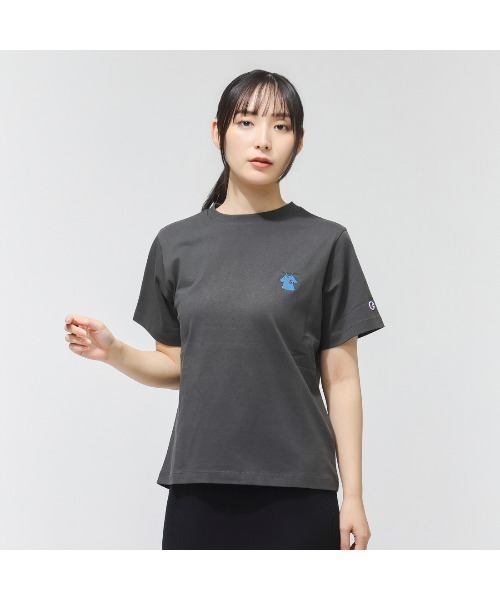 Champion（チャンピオン）の「【別注】チャンピオン  SHORT SLEEVE T-SHIRT 限定コラボ（Tシャツ/カットソー・レディース・チャコールグレー/ホワイト・M/L）」の8枚目の写真