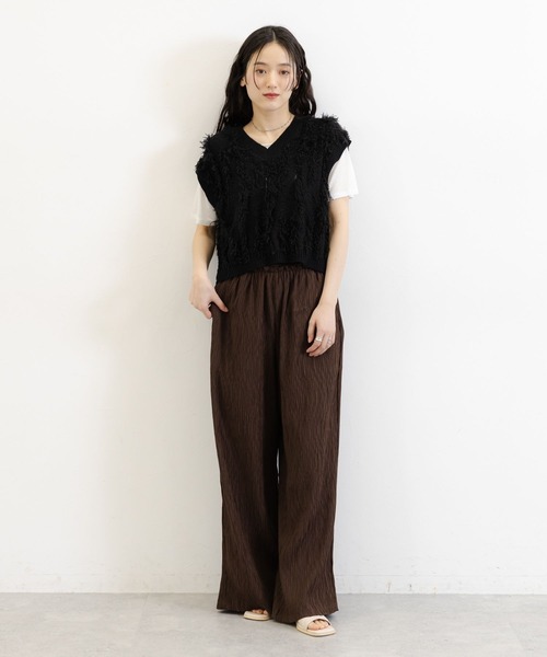 RAGEBLUE(レイジブルー)の「フリンジニットベスト(ベスト・レディース・レッド/ブラック・FREE)」の10枚目の写真