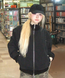 TONY LAWRENCE（トニーローレンス）の「ハイネックコットンブルゾンブラック（MA-1）」