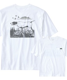 L.L.Bean（エルエルビーン）の「ボクシー・ティ、ポケット付きラベル・グラフィック 米国フィット・レギュラー（Tシャツ/カットソー）」