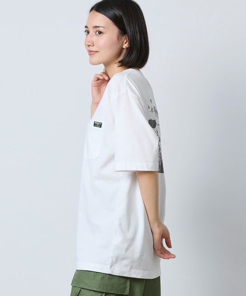 L.L.Bean（エルエルビーン）の「ボクシー・ティ、ポケット付きラベル・グラフィック 米国フィット・レギュラー（Tシャツ/カットソー・メンズ・ベージュ系/ホワイト・X-LARGE/LARGE/MEDIUM/SMALL）」の19枚目の写真