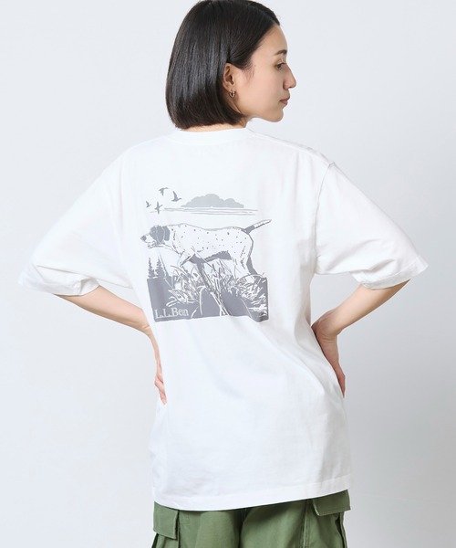L.L.Bean（エルエルビーン）の「ボクシー・ティ、ポケット付きラベル・グラフィック 米国フィット・レギュラー（Tシャツ/カットソー・メンズ・ベージュ系/ホワイト・X-LARGE/LARGE/MEDIUM/SMALL）」の20枚目の写真