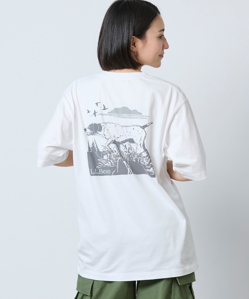 L.L.Bean（エルエルビーン）の「ボクシー・ティ、ポケット付きラベル・グラフィック 米国フィット・レギュラー（Tシャツ/カットソー・メンズ・ベージュ系/ホワイト・X-LARGE/LARGE/MEDIUM/SMALL）」の22枚目の写真