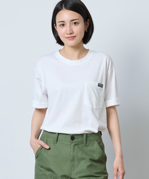 L.L.Bean（エルエルビーン）の「ボクシー・ティ、ポケット付きラベル・グラフィック 米国フィット・レギュラー（Tシャツ/カットソー・メンズ・ベージュ系/ホワイト・X-LARGE/LARGE/MEDIUM/SMALL）」の9枚目の写真