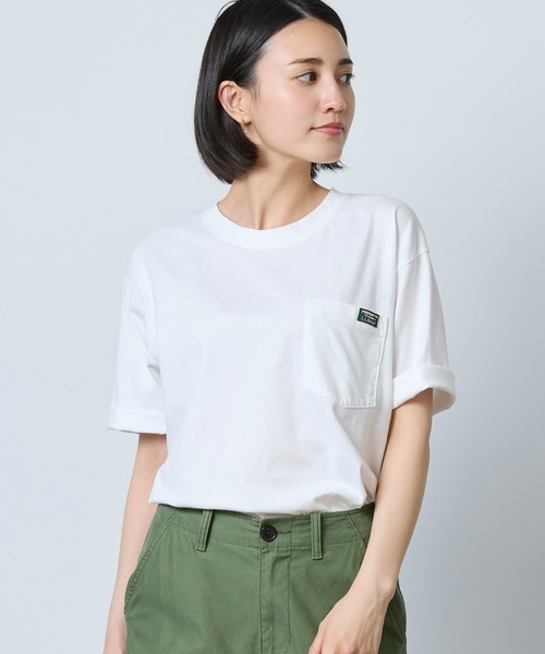 L.L.Bean（エルエルビーン）の「ボクシー・ティ、ポケット付きラベル・グラフィック 米国フィット・レギュラー（Tシャツ/カットソー・メンズ・ベージュ系/ホワイト・X-LARGE/LARGE/MEDIUM/SMALL）」の10枚目の写真
