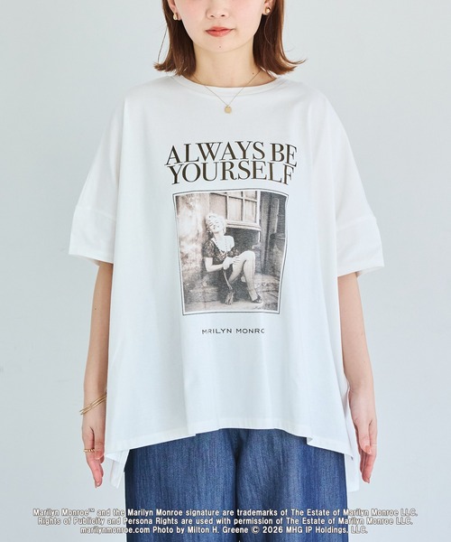 GOOD ROCK SPEED（グッドロックスピード）の「【GOOD ROCK SPEED】Marilyn Monroe ｜マリリン・モンロー｜フォトプリントTシャツ（Tシャツ/カットソー・レディース・オフホワイト/ホワイト・F）」の22枚目の写真