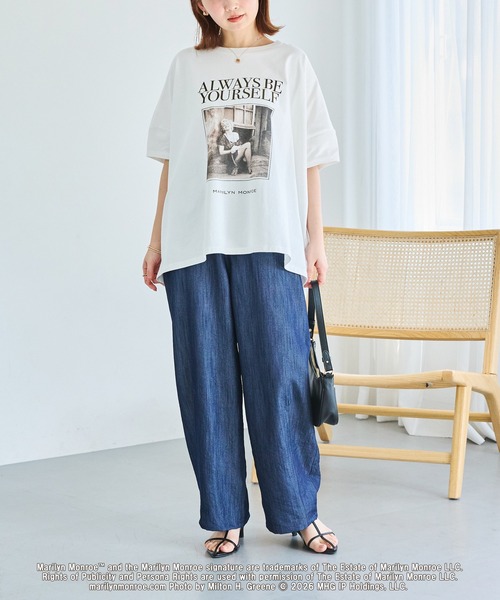 GOOD ROCK SPEED（グッドロックスピード）の「【GOOD ROCK SPEED】Marilyn Monroe ｜マリリン・モンロー｜フォトプリントTシャツ（Tシャツ/カットソー・レディース・オフホワイト/ホワイト・F）」の8枚目の写真