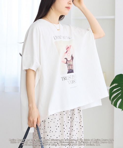 GOOD ROCK SPEED（グッドロックスピード）の「【GOOD ROCK SPEED】Marilyn Monroe ｜マリリン・モンロー｜フォトプリントTシャツ（Tシャツ/カットソー・レディース・オフホワイト/ホワイト・F）」の14枚目の写真
