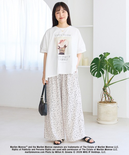 GOOD ROCK SPEED（グッドロックスピード）の「【GOOD ROCK SPEED】Marilyn Monroe ｜マリリン・モンロー｜フォトプリントTシャツ（Tシャツ/カットソー・レディース・オフホワイト/ホワイト・F）」の18枚目の写真