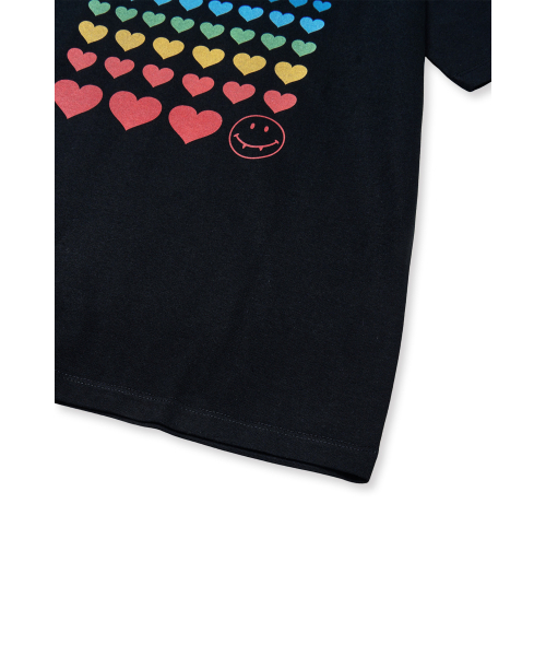 THE SCOT WRECK（ザ スコットレック）の「Rainbow heart（Tシャツ/カットソー・レディース・ブラック・LG/MD）」の4枚目の写真