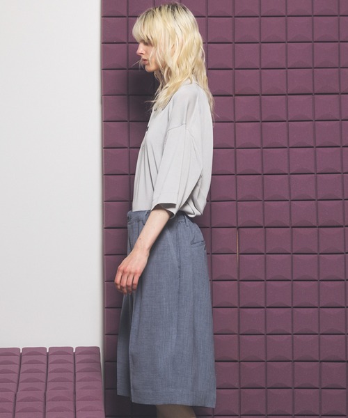 MAISON SPECIAL(メゾンスペシャル)の「《UNISEX》OUTLAST Prime-Over Short Sleeve Knit Polo Shirt/アウトラストプライムオーバーショートスリーブニットポロシャツ【MAISON SPECIAL/メゾンスペシャル】(ポロシャツ・メンズ・ピンク/ブラック/グレイッシュベージュ・0/1/2)」の14枚目の写真