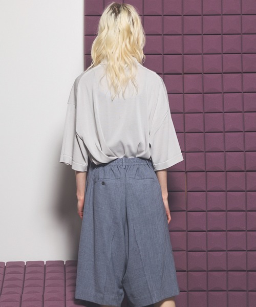MAISON SPECIAL(メゾンスペシャル)の「《UNISEX》OUTLAST Prime-Over Short Sleeve Knit Polo Shirt/アウトラストプライムオーバーショートスリーブニットポロシャツ【MAISON SPECIAL/メゾンスペシャル】(ポロシャツ・メンズ・ピンク/ブラック/グレイッシュベージュ・0/1/2)」の15枚目の写真