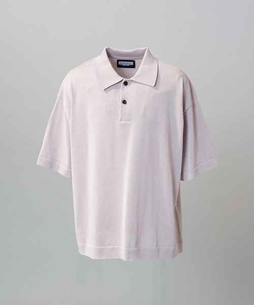MAISON SPECIAL(メゾンスペシャル)の「《UNISEX》OUTLAST Prime-Over Short Sleeve Knit Polo Shirt/アウトラストプライムオーバーショートスリーブニットポロシャツ【MAISON SPECIAL/メゾンスペシャル】(ポロシャツ・メンズ・ピンク/ブラック/グレイッシュベージュ・0/1/2)」の21枚目の写真