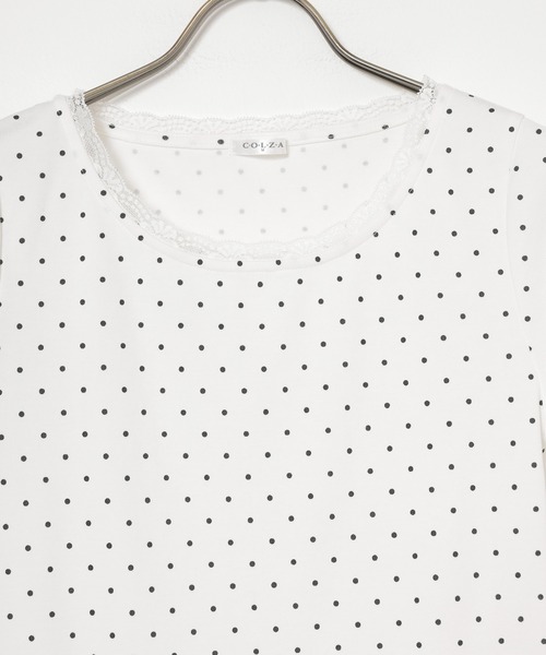 Honeys(ハニーズ)の「裾フリルトップス(Tシャツ/カットソー・レディース・ピンク/ホワイト系その他2/ブラック/ヘザーチャコール・L/M/S)」の16枚目の写真