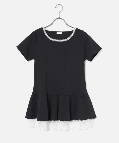 Honeys(ハニーズ)の「裾フリルトップス(Tシャツ/カットソー・レディース・ピンク/ホワイト系その他2/ブラック/ヘザーチャコール・L/M/S)」の18枚目の写真