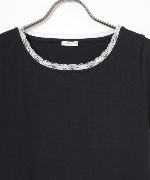 Honeys(ハニーズ)の「裾フリルトップス(Tシャツ/カットソー・レディース・ピンク/ホワイト系その他2/ブラック/ヘザーチャコール・L/M/S)」の19枚目の写真