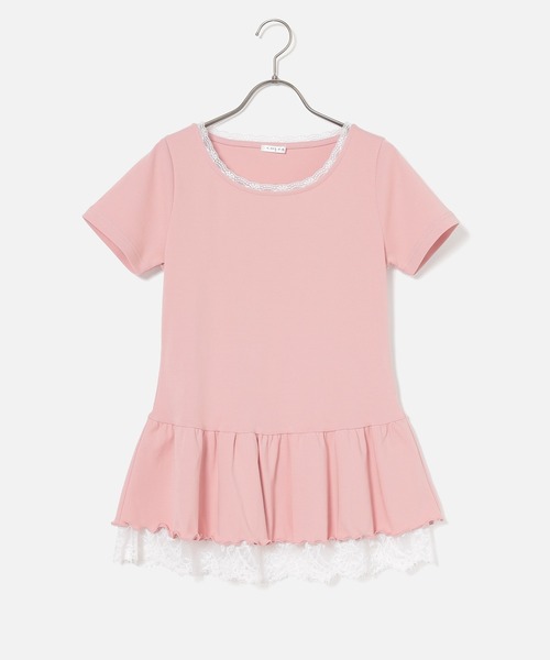 Honeys(ハニーズ)の「裾フリルトップス(Tシャツ/カットソー・レディース・ピンク/ホワイト系その他2/ブラック/ヘザーチャコール・L/M/S)」の21枚目の写真