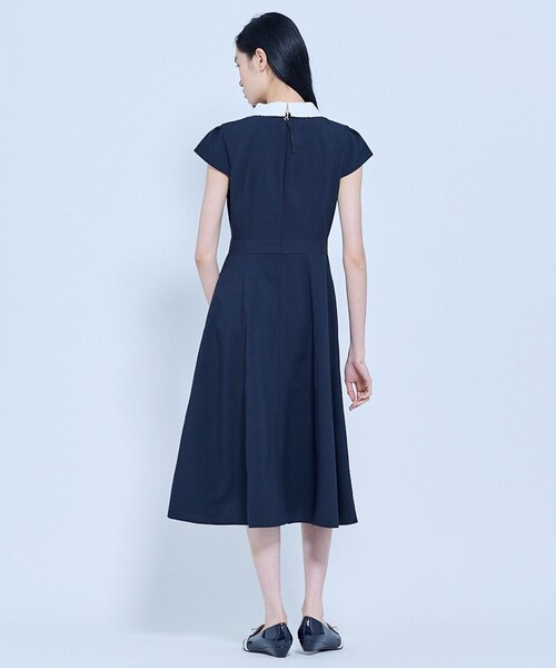 TOCCA（トッカ）の「CALLA LILY SILHOUETTE ドレス（ワンピース・レディース・ネイビー系/サックスブルー系・00/0/2/4/6）」の10枚目の写真