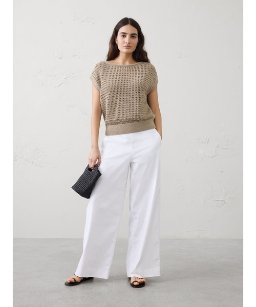 BANANA REPUBLIC FACTORY STORE(バナナリパブリック ファクトリーストア)の「BANANA REPUBLIC FACTORY STORE オープンステッチ ドルマンスリーブ セーター(ニット/セーター・レディース・ベージュ/ホワイト/ライトブルー・L/M/S/XS)」の12枚目の写真