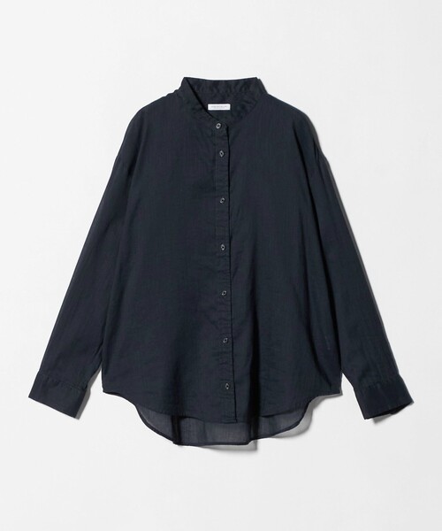A DAY IN THE LIFE UNITED ARROWS(アデイインザライフユナイテッドアローズ)の「ラミーコットン シアー バンドカラーシャツ <A DAY IN THE LIFE>(シャツ/ブラウス・レディース・ライム/ピンク/ネイビー/ライラック・FREE)」の3枚目の写真
