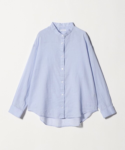 A DAY IN THE LIFE UNITED ARROWS(アデイインザライフユナイテッドアローズ)の「ラミーコットン シアー バンドカラーシャツ <A DAY IN THE LIFE>(シャツ/ブラウス・レディース・ライム/ピンク/ネイビー/ライラック・FREE)」の4枚目の写真