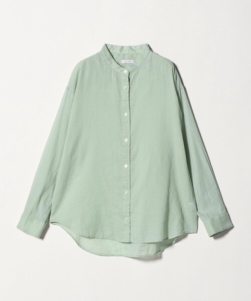 A DAY IN THE LIFE UNITED ARROWS(アデイインザライフユナイテッドアローズ)の「ラミーコットン シアー バンドカラーシャツ <A DAY IN THE LIFE>(シャツ/ブラウス・レディース・ライム/ピンク/ネイビー/ライラック・FREE)」の2枚目の写真