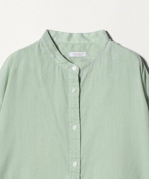A DAY IN THE LIFE UNITED ARROWS(アデイインザライフユナイテッドアローズ)の「ラミーコットン シアー バンドカラーシャツ <A DAY IN THE LIFE>(シャツ/ブラウス・レディース・ライム/ピンク/ネイビー/ライラック・FREE)」の18枚目の写真