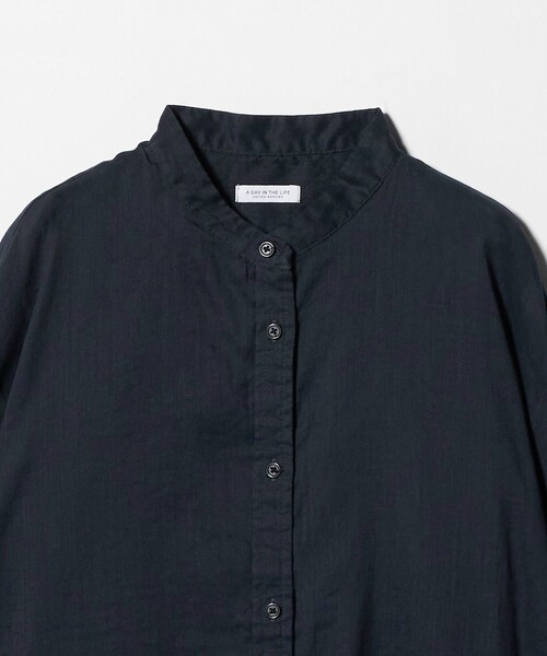 A DAY IN THE LIFE UNITED ARROWS(アデイインザライフユナイテッドアローズ)の「ラミーコットン シアー バンドカラーシャツ <A DAY IN THE LIFE>(シャツ/ブラウス・レディース・ライム/ピンク/ネイビー/ライラック・FREE)」の20枚目の写真