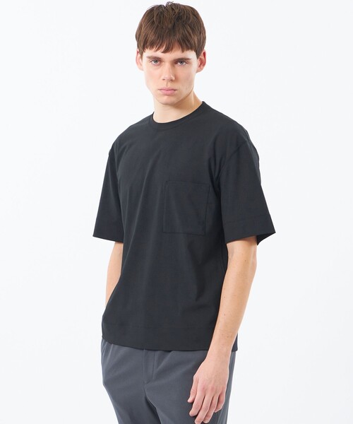 ブリテック 五分袖ポケT ドライフラットストレッチクロス（Tシャツ