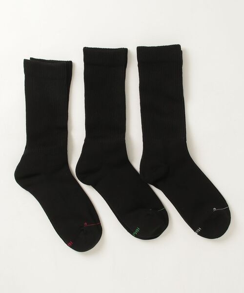 HANES(ヘインズ)の「【Hanes/ヘインズ】レディース 【3足組】Hanes originals フルレングスソックス by THE DODO JEAN(ソックス/靴下・レディース・ブラック/シルバーグレー/ホワイト・SMALL)」の16枚目の写真