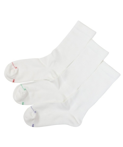 HANES(ヘインズ)の「【Hanes/ヘインズ】レディース 【3足組】Hanes originals フルレングスソックス by THE DODO JEAN(ソックス/靴下・レディース・ブラック/シルバーグレー/ホワイト・SMALL)」の1枚目の写真