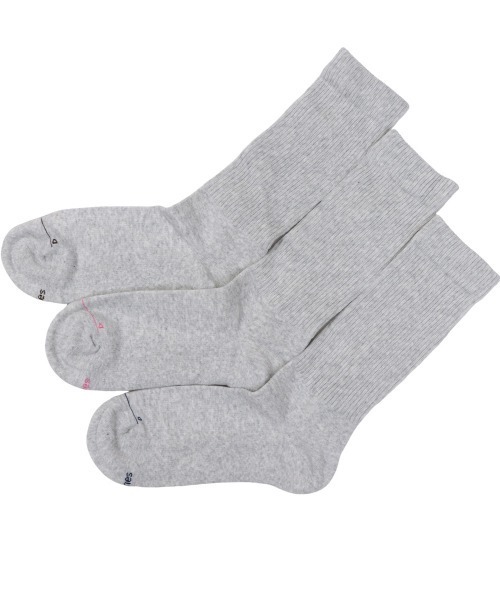 HANES(ヘインズ)の「【Hanes/ヘインズ】レディース 【3足組】Hanes originals フルレングスソックス by THE DODO JEAN(ソックス/靴下・レディース・ブラック/シルバーグレー/ホワイト・SMALL)」の3枚目の写真