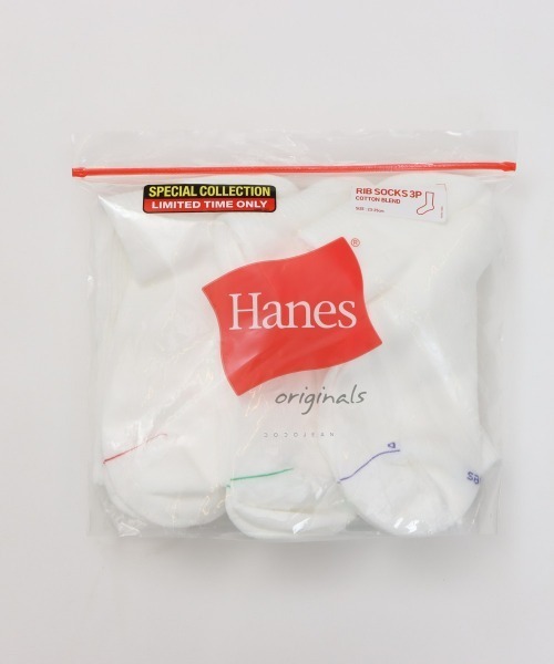 HANES(ヘインズ)の「【Hanes/ヘインズ】レディース 【3足組】Hanes originals フルレングスソックス by THE DODO JEAN(ソックス/靴下・レディース・ブラック/シルバーグレー/ホワイト・SMALL)」の7枚目の写真