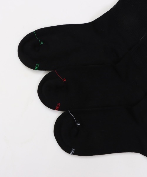 HANES(ヘインズ)の「【Hanes/ヘインズ】レディース 【3足組】Hanes originals フルレングスソックス by THE DODO JEAN(ソックス/靴下・レディース・ブラック/シルバーグレー/ホワイト・SMALL)」の8枚目の写真