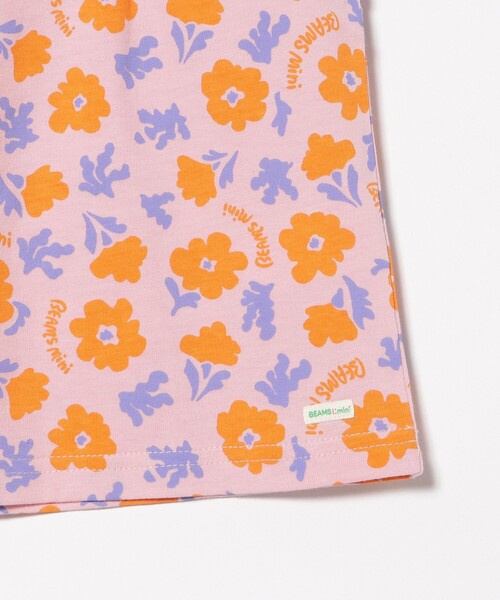 BEAMS mini(ビームスミニ)の「フラワー柄 フリル Tシャツ(90~140cm)外遊び プチプラ 保育園 通学 夏休み(Tシャツ/カットソー・キッズ・ピンク/パープル系その他4・100/90/140/130/120/110)」の6枚目の写真