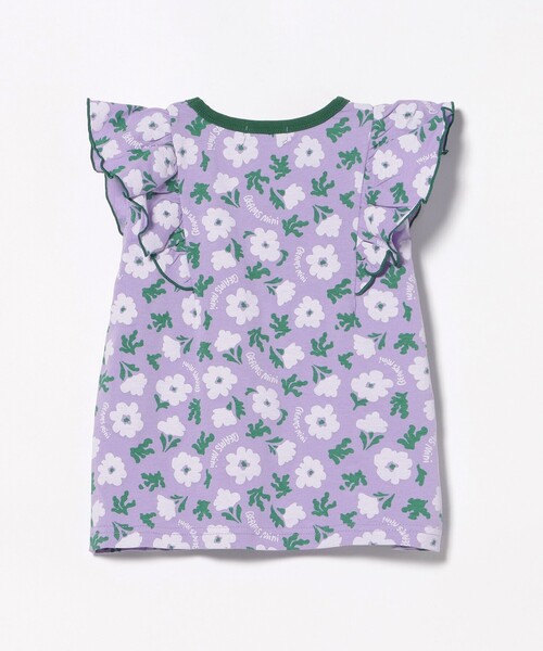 BEAMS mini(ビームスミニ)の「フラワー柄 フリル Tシャツ(90~140cm)外遊び プチプラ 保育園 通学 夏休み(Tシャツ/カットソー・キッズ・ピンク/パープル系その他4・100/90/140/130/120/110)」の11枚目の写真